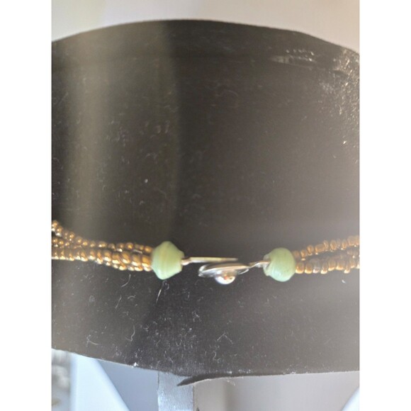 Beaded Necklace Layered Multistrand Multicolored - Picture 3 of 5